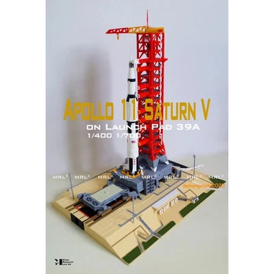 1/400 Saturn V CCAFS 39A Apollo 11 3D Printed Launch Scene Spacecraft Gift Model - Image 1 of 4