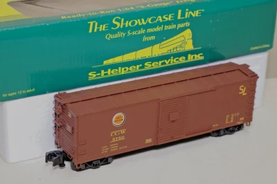 Showcase Line S Scale #00582 CGW Rebuilt 40' Steel Boxcar #5750 L/N in orig box - Image 1 of 4