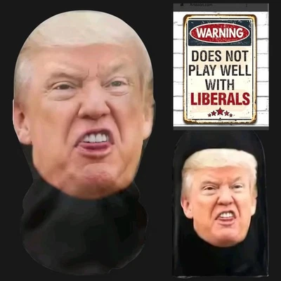 🤣 President Donald Trump Breathable Costume Mask Full Face Halloween Cosplay 🦅 - Image 1 of 3