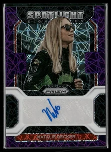 2022 Panini Prizm Spotlight Signatures Natalie Decker Purple Velocity Auto /99  - Picture 1 of 2