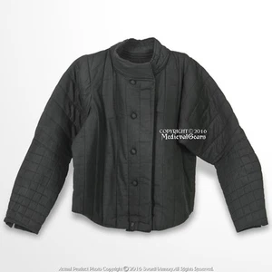 Giacca imbottita medievale Gambeson cappotto armatura costumi tessuto cotone - Foto 1 di 21