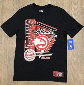NWT - Ultra Game NBA Men's Size Medium Black Atlanta Hawks Short Sleeve T-Shirt - Picture 1 of 11