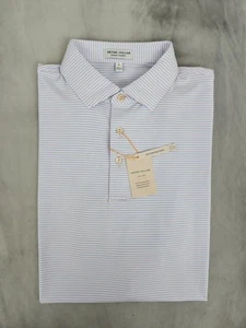 Polo Peter Millar Palmer Rosa Hannover Performance Jersey MF24EK29S Uomo Large - Foto 1 di 11