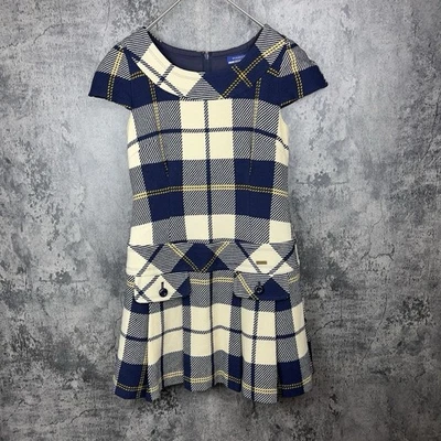 Vestido manga corta con patrón de cuadros Burberry Blue Label Foto 1 de 4