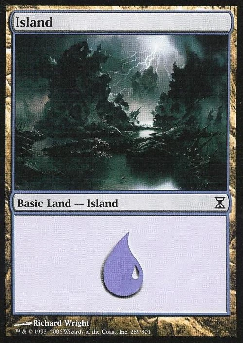 Island (289) - Light Play MTG Time Spiral - Image 1 of 1