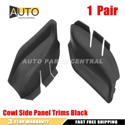 1Pair Left & Right Cowl Side Panel Trims Black Fit For Jeep Compass 2018-2025 Foto 1 de 4
