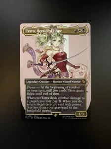 MTG Final Fantasy English Terra, Herald of Hope Borderless 0204 Non-Foil - Picture 1 of 2