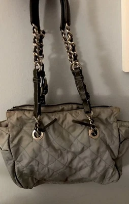 Prada Nylon      chain/leather shoulder Bag - Image 1 of 4