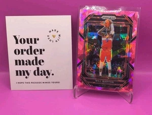 2022-23 Panini Prizm Will Barton #194 Pink Cracked Ice Washington Wizards  - Bild 1 von 9