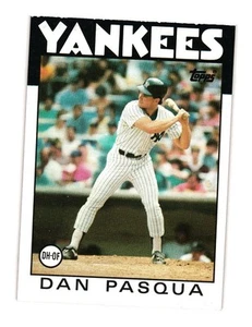 1986 Topps #259 Dan Pasqua New York Yankees - Picture 1 of 2
