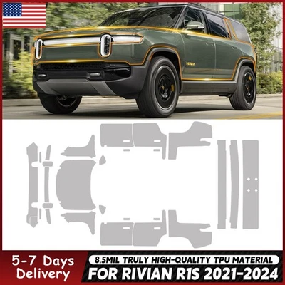 Matte PPF Precut Full Car Kit For Rivian R1S 2021-2024 Paint Protection Film - Image 1 of 4