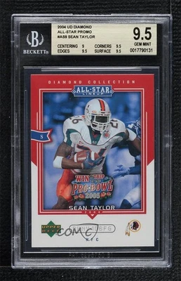 2004 Diamond Collection All-Star Lineup Sean Taylor BGS 9.5 GEM MINT Rookie RC - Image 1 of 2