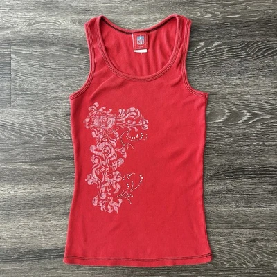 Camiseta sin mangas vintage Y2K Tampa Bay Buccaneers acanalada estrás para mujer L Bucs NFL Foto 1 de 4