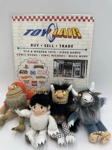 Lot Of 4 Where The Wild Things Are Crocodile Creek 6" MINI PLUSH! - Picture 1 of 13