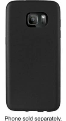 NEW Insignia Samsung Galaxy S7 Edge BLACK Soft Cell Phone Case Grip NS-MSGS7EPTB - Image 1 of 4