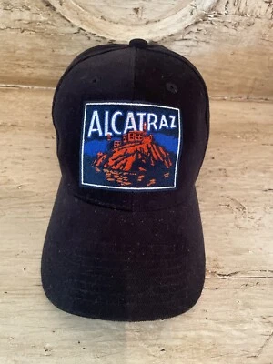 ALCATRAZ PRISON HAT CAP GOLDEN GATES NATIONAL PARKS ONE SIZE FITS ALL BLACK - Image 1 of 4