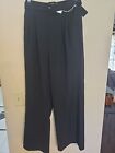  A New Day Women's Size 2 Black High-Rise Belted Wide Leg Pants. B41