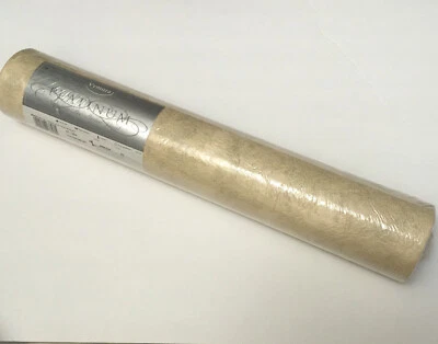 Beige Green Faux Textured Thick Vinyl Wallpaper Roll VYMURA Platinum 40-126A - Image 1 of 4