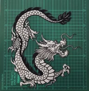 Parche bordado dragón chino grande XL hierro en apliques 10 en variación de color - Imagen 1 de 10