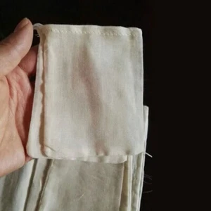 1000 PCS 3x4in Cotton Muslin Drawstring Reusable Bags Pack Bath Soap Herbs Tea - Picture 1 of 6