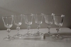 Set Of 6 Vintage Princess House Esprit Crystal Cordial Glasses - Picture 1 of 5