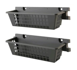 Suncast 25 x 7.25 Inch Basket Accessory for Outdoor Shed, Black ( 2-Pack) - Picture 1 of 4