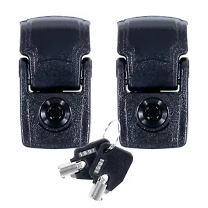 With Keys - Pelican Black (2) locking replacement latches for 1470 & 1490 case. - Picture 1 of 1