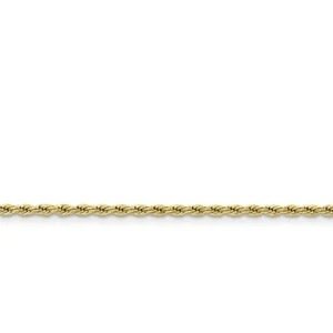Stainless Steel IP Yellow-plated 2.4mm 24in Rope Chain - Picture 1 of 3