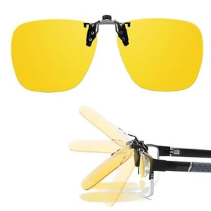 Night Driving Clip on Glasses, Polarized Anti Glare Night Vision Glasses to W... - Picture 1 of 6