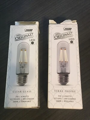 Feit Electric T10 E26 (Medium) LED Bulb Soft White 40 Watt Equivalent (2-Pack) - Image 1 of 2