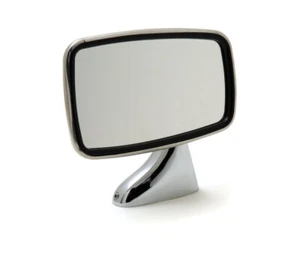 New LH Driver's Side Mirror Polished Stainless Steel Flat Glass MGB MG Midget - Picture 1 of 2