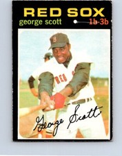 VINTAGE BASEBALL CARD O-PEE-CHEE 1971 BOSTON RED SOX GEORGE SCOTT  NO611