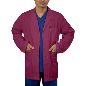 HeedFit by Panda Uniform Men's 31" 3 Pockets Button Front Colored Lab Coat - Picture 1 of 23