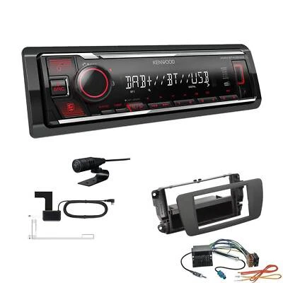 Kenwood KMM-BT408DAB Autoradio Bluetooth für Seat Ibiza IV Ibiza IV ST tuamgrau - Bild 1 von 4