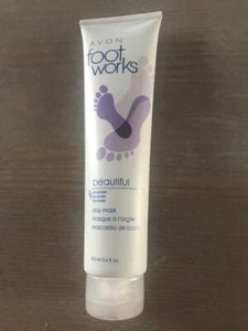 Avon Foot Works Beautiful Lavender Clay Mask 3.4 fl  oz Sealed - Picture 1 of 1