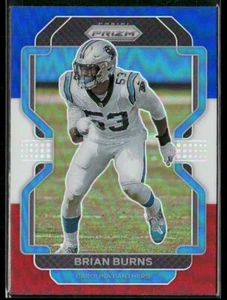 2021 Prizm Red White & Blue Brian Burns #316 Carolina Panthers - Picture 1 of 2