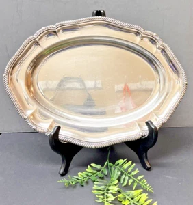 Tiffany & Co Silver Plated Oval Tray 14-1/8" by 10-1/4" No Monogram - Picture 1 of 13