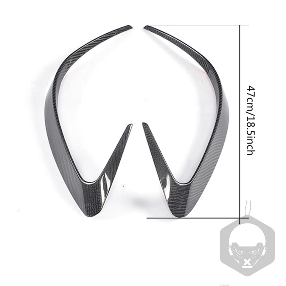 Barbatanas divisoras de para-choque traseiro de fibra de carbono canards para Mercedes Benz C292 GLE63 AMG - Imagem 1 de 4