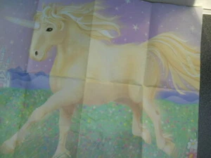 Unicorn Print Poster Printed Wall Hanging Preowned - Picture 1 of 3