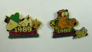 1989 Jamboree Snoopy/Garfield Lot of 2 JSP Bdr (PIN-3957) - Picture 1 of 1