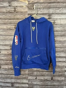 Milwaukee Bucks Hoodie Men’s Size Medium City Edition Swoosh Logo Hoodie Nike - Picture 1 of 8