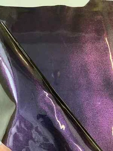 Sheep nappa leather, lambskin metallic iridescent patent leather 2,5 oz / 1,0mm - Picture 1 of 12