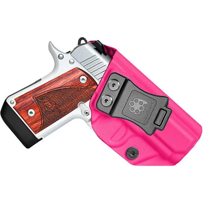 Coldre Amberide IWB/OWB ajuste: Kimber Micro 9mm pistola dentro da cintura - EUA - Imagem 1 de 4