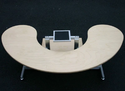 Unique Coffee Table, Contemporary Look Wood, Aluminum, End Table, One of a Kind - Image 1 of 4