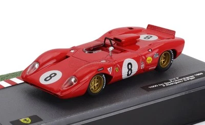 MODELLINO AUTO STATICO FERRARI 312P SPIDER 1000KM SPA 1969 RODRIGUEZ PIPER 1:43 - Immagine 1 di 4
