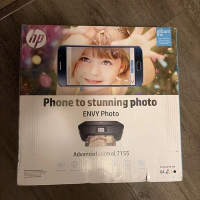 HP ENVY Photo 7155 Wireless All-in-One Color Thermal Inkjet Photo Printer NEW - Image 1 of 4