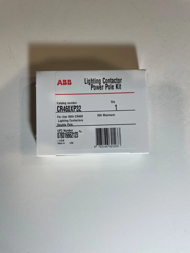 GE ABB CR460XP32   2-Pole Power POLE  30A Lighting Contactor Assembly NIB - Image 1 of 1