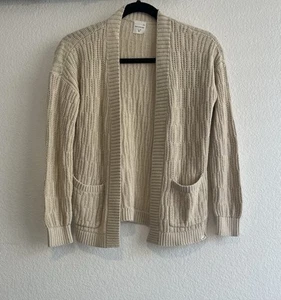 Abercrombie Kids Size:11/12 Open Front Cardigan Pockets Long Sleeve 60% Cotton  - Picture 1 of 6
