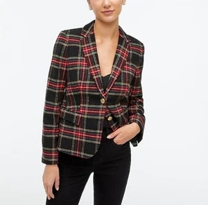 J. Chaqueta Blazer Crew Tartán Cuadros Mujer’s Talla 18 2 Botones Escuela Niño Lana - Imagen 1 de 13