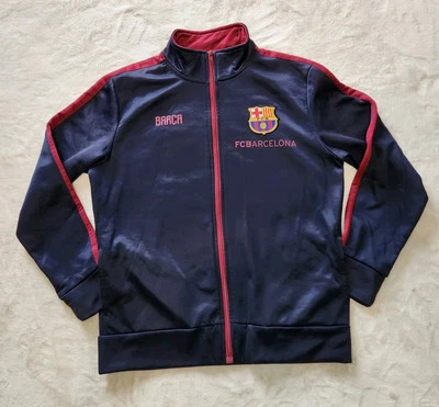 FC Barcelona Full Zipper Track Soccer Jacket Navy Youth Size XL Style SC-1147B - Image 1 of 4